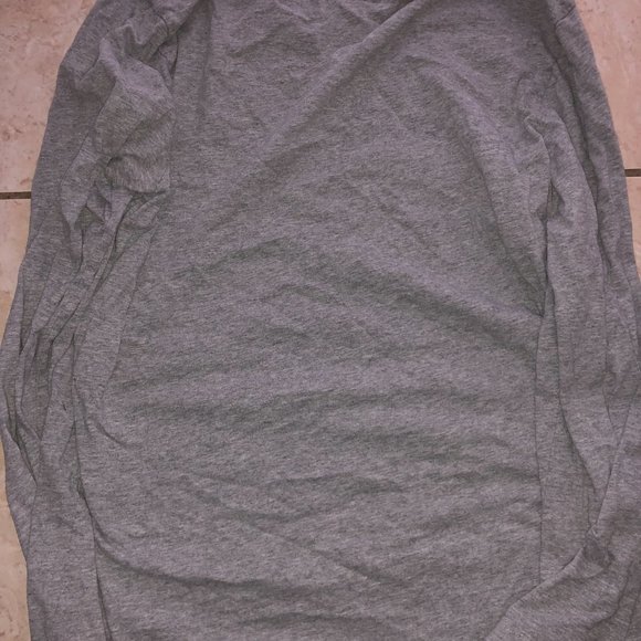 Micael Kors T-Shirt Long Sleeve Grey U-Neck Size L Vintage - Picture 4 of 4